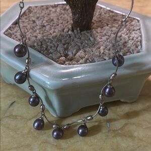 Elgent 925 tahitian Pearl Necklace